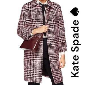 Kate Spade In Burgundy Patent Leather Crossbody Bag